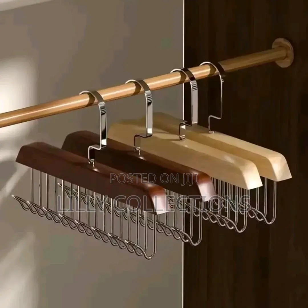 8 Hook Plank Wooden Hanger