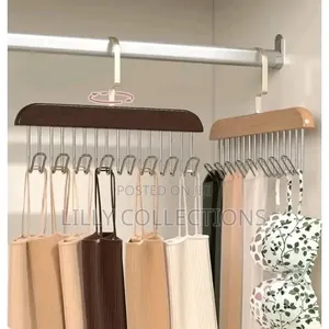8 Hook Plank Wooden Hanger
