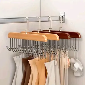 8 Hook Plank Wooden Hanger
