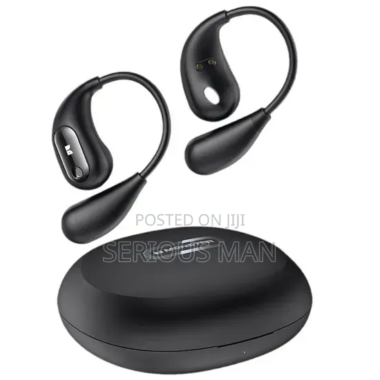 Open-Ear Wireless Earbuds Feature a Charging Case