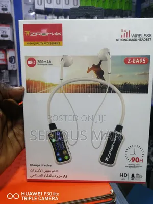 Neckband Headset Features a 200mah