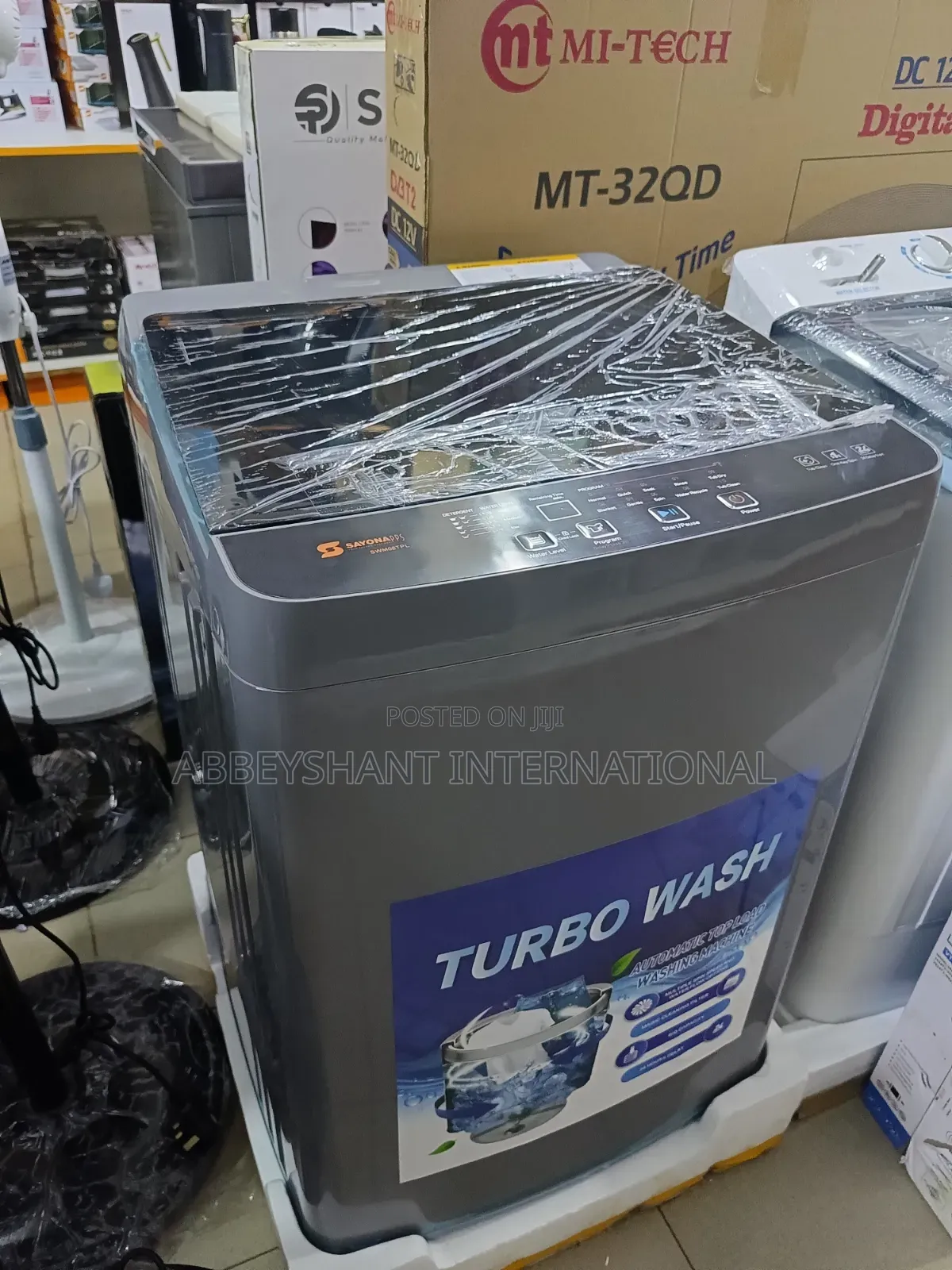 Automatic Top Load Washing Machine Featuring "Turbo Wash" Technology