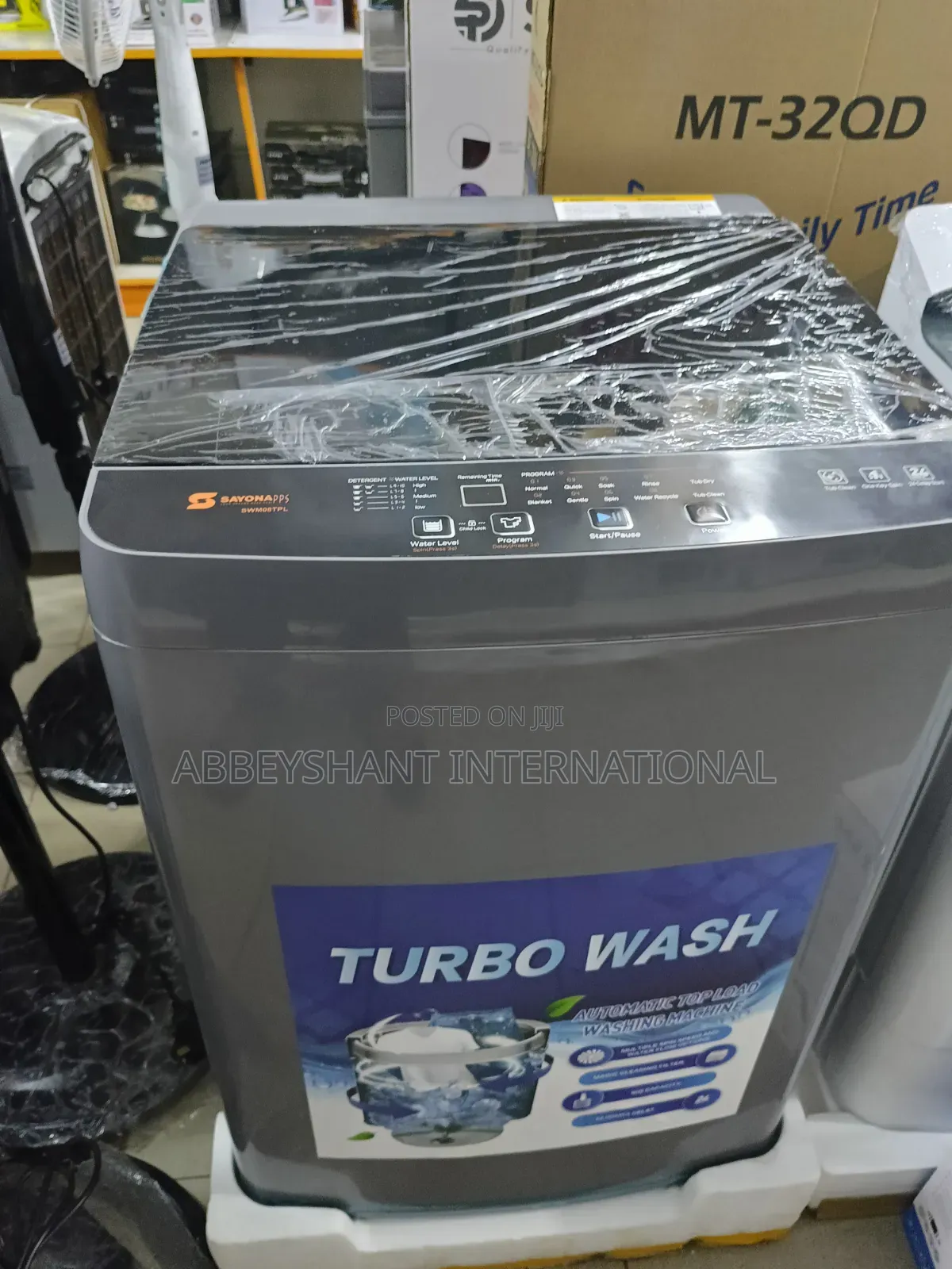 Automatic Top Load Washing Machine Featuring "Turbo Wash" Technology