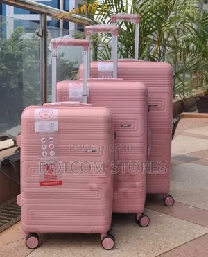 3pcs Set of Good Partner Hardshell Rubber Luggage Set