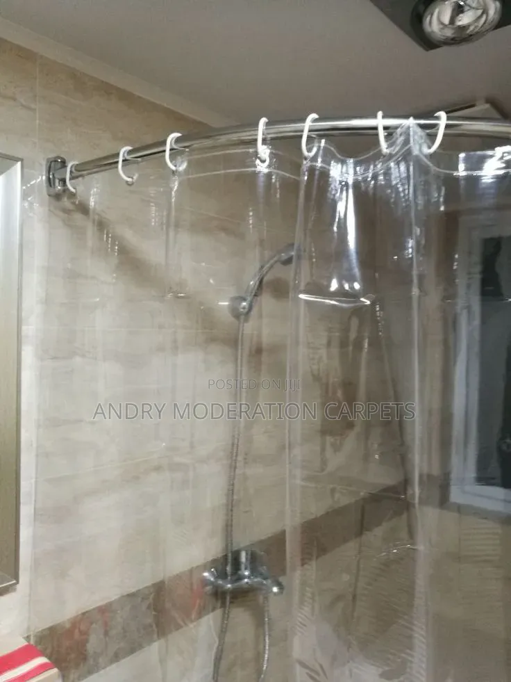 Ribbed PVC Transparent Curtains