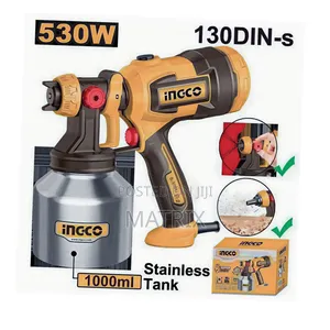 Ingco Electric Spray Gun 530w 1000ml Stainless Steel Tank Spg45061