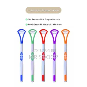4pcs Plastic Tongue Cleaner | Fresh Breath Oral Hygiene Tool