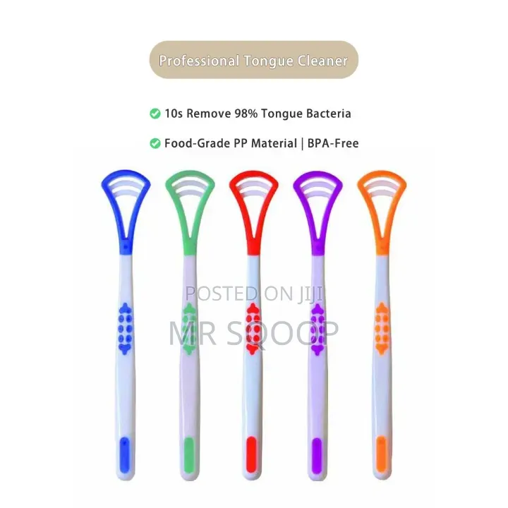 4pcs Plastic Tongue Cleaner | Fresh Breath Oral Hygiene Tool
