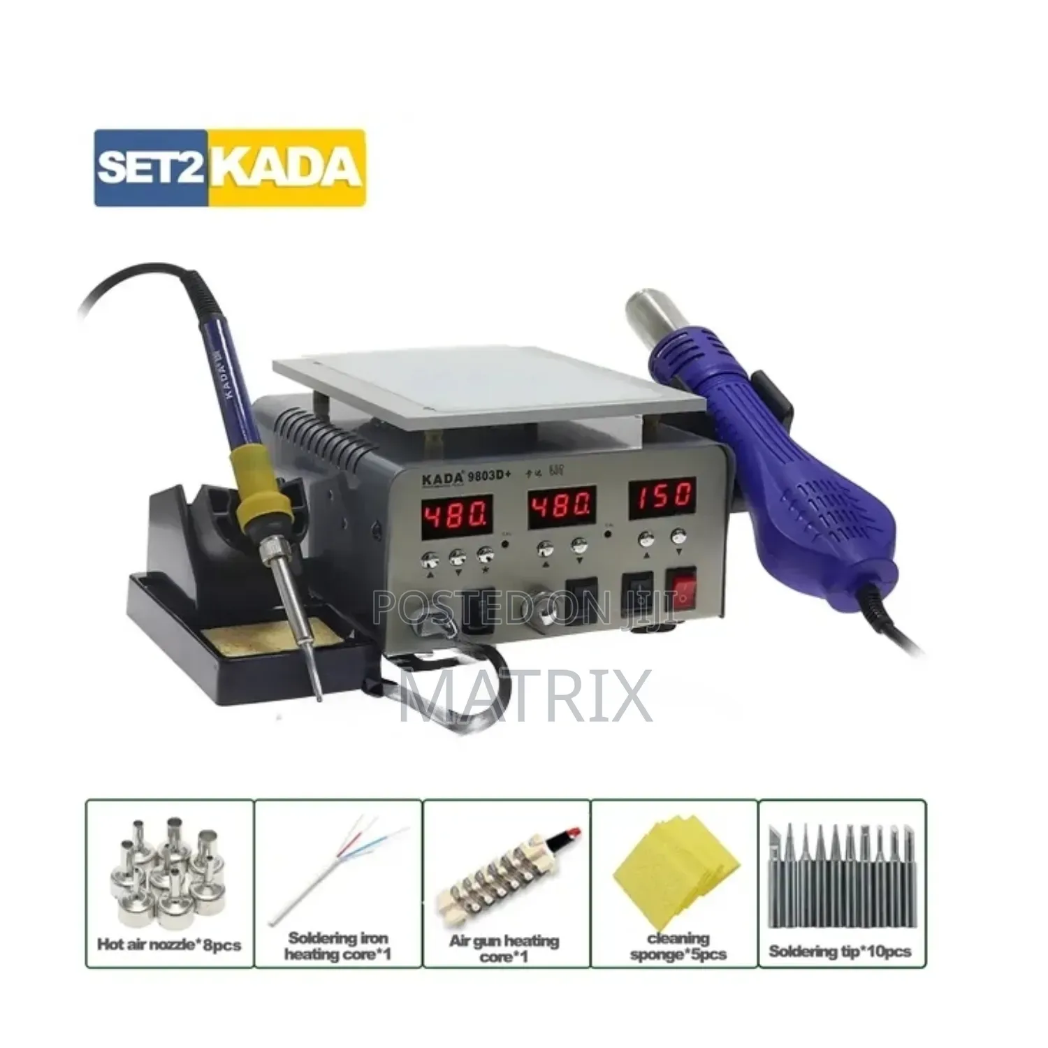 3 in 1 Kada 9803d+ Blower, Separator and Soldering Gun