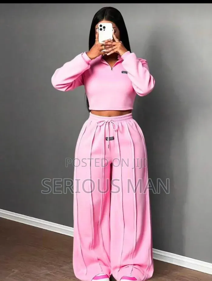 Stylish Ladies Two-Pieces Sweatpants - Multiple Colors