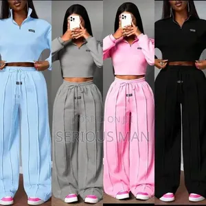 Stylish Ladies Two-Pieces Sweatpants - Multiple Colors