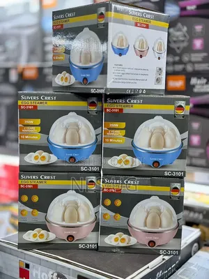Fast Electric Egg Boiler With 6 Slots Egg Steamer - Multicolor