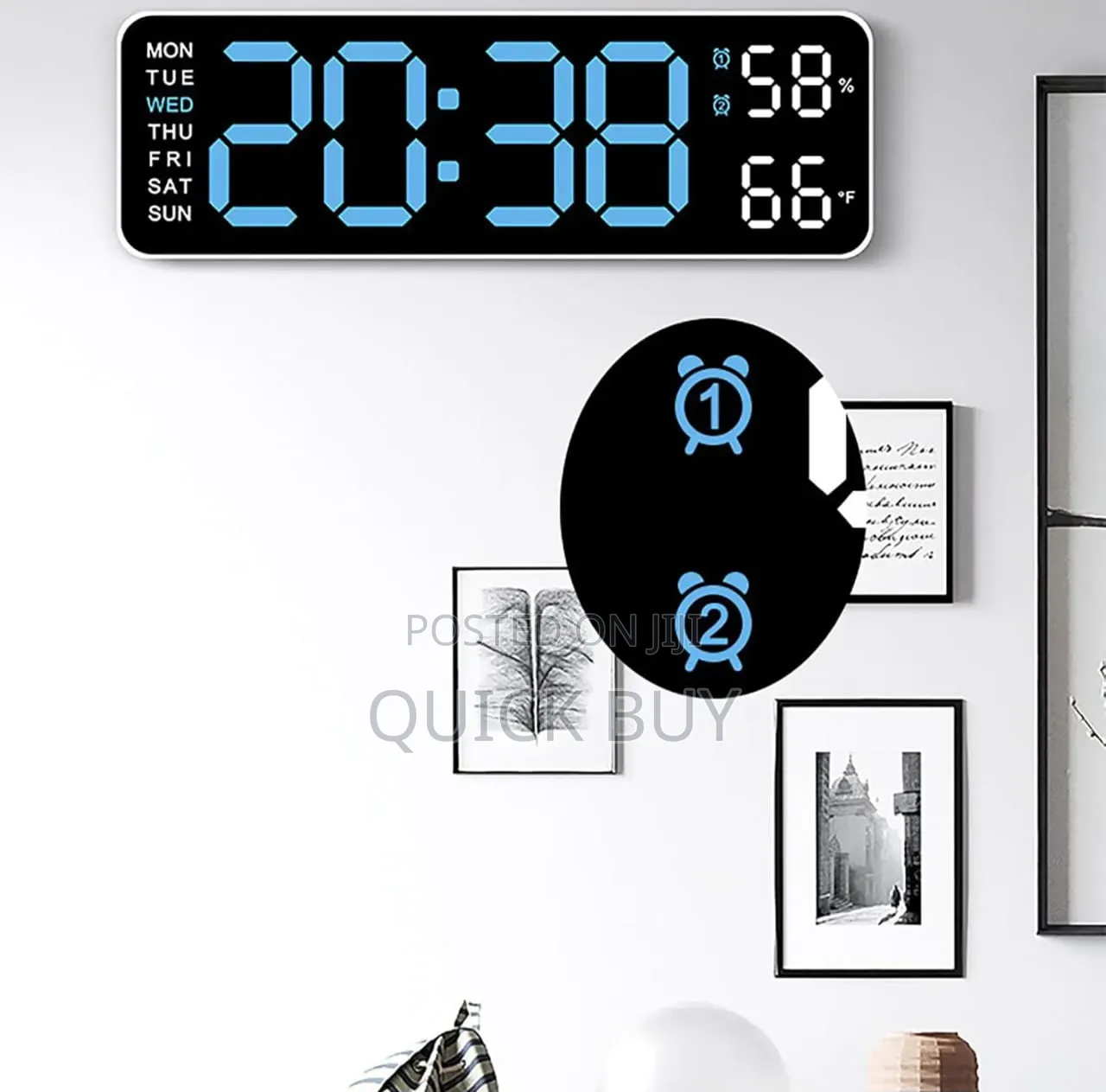 Modern Digital Wall Clock