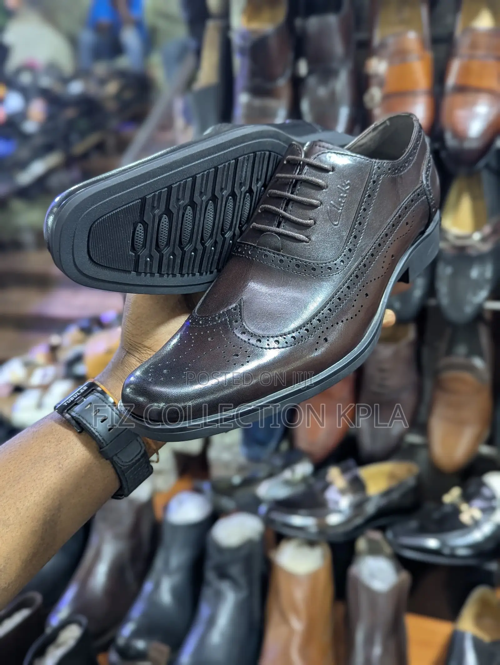 Clarks Oxford Coffee Brown – Executive Leather