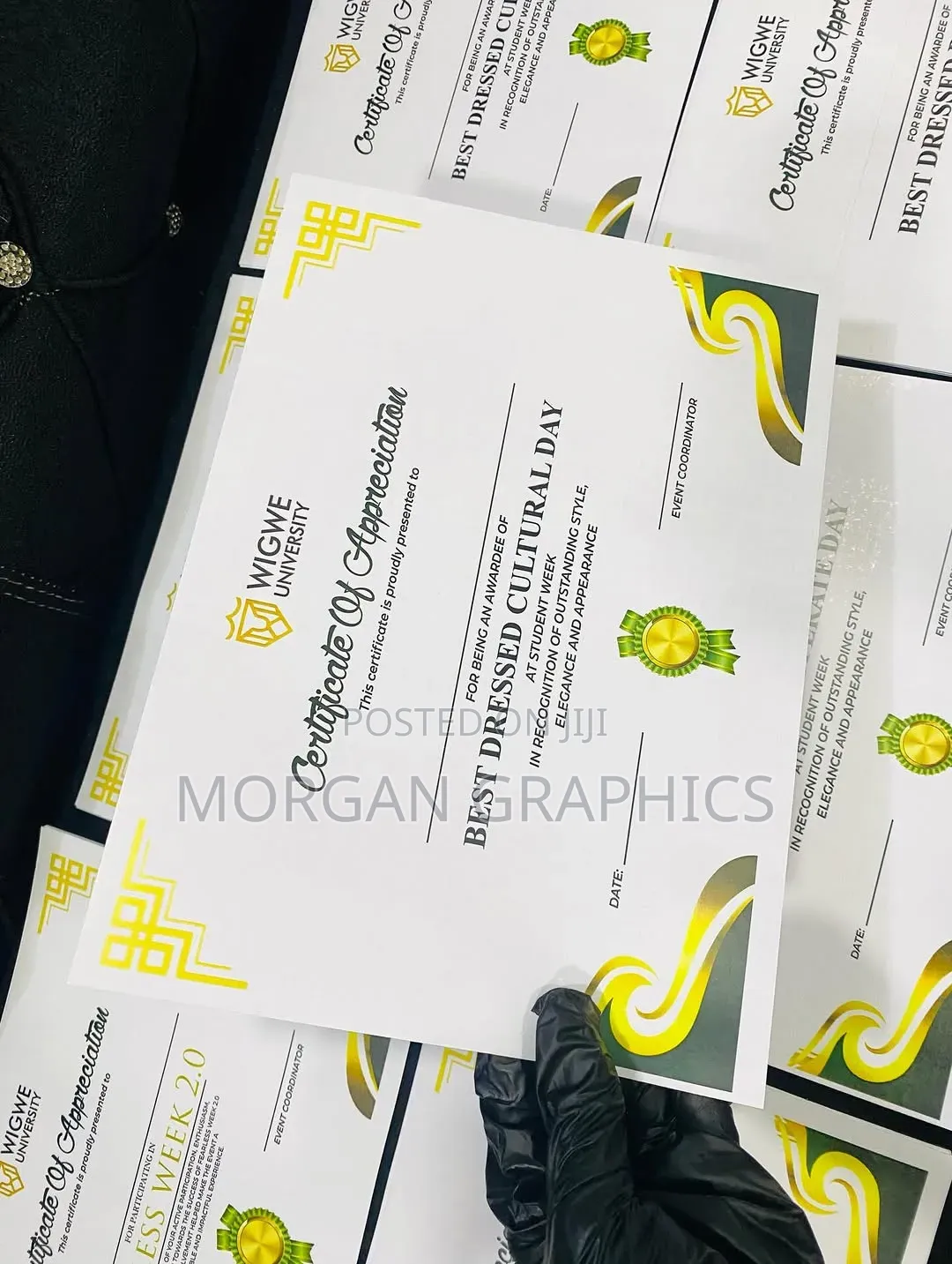 Certificate Design and Printing