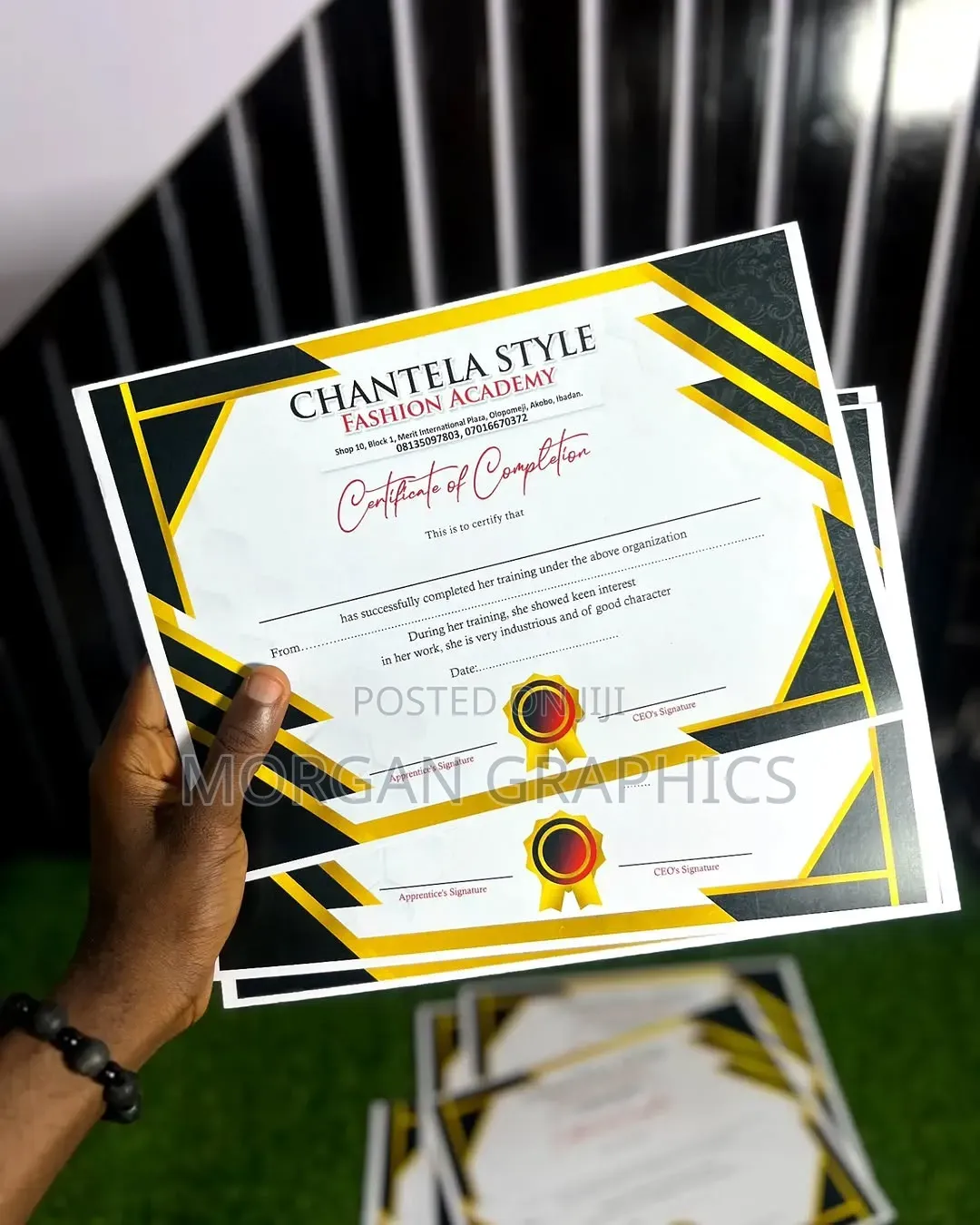 Certificate Design and Printing