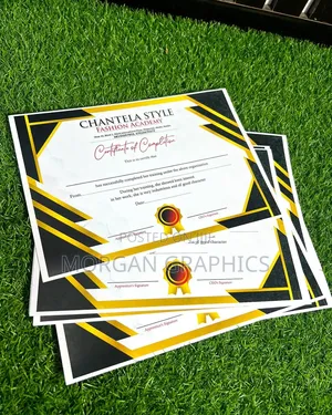 Certificate Design and Printing