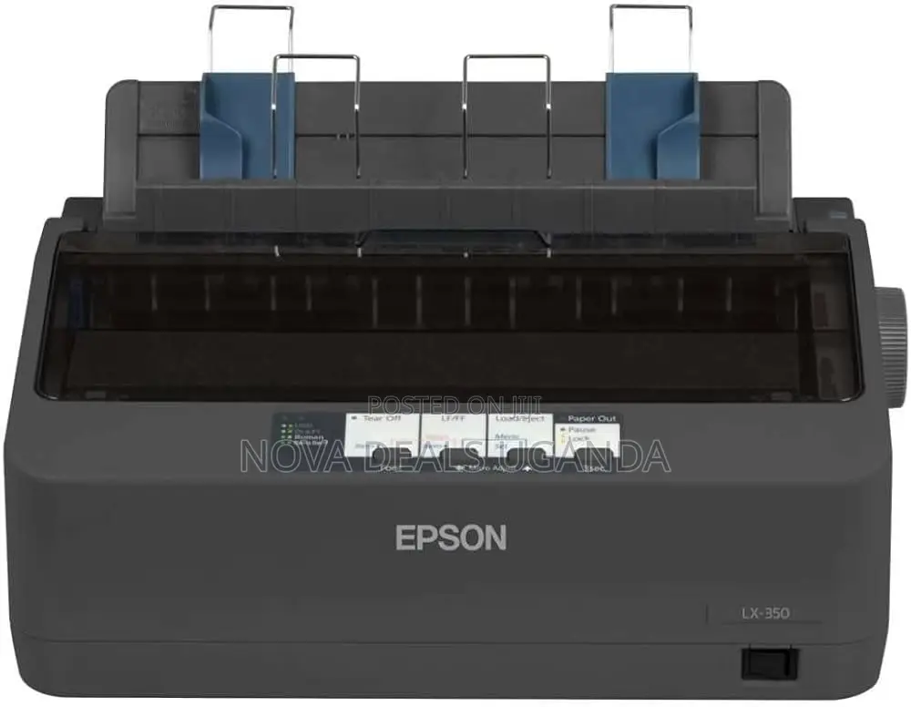 Epson Lx-350 Dot Matrix 9-Pin Printer Wired Office Printer Black