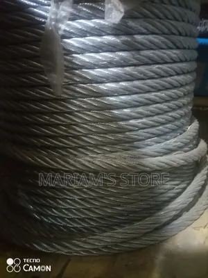 Industrial Steel Wire Rope for Lifting and Towing Applications 16mm.