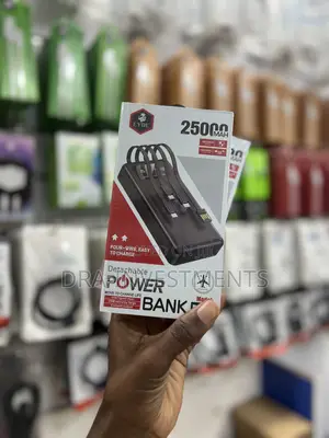 Original 25000mah Eydu Power Bank | 4 Built-in Cables | Fast Charging