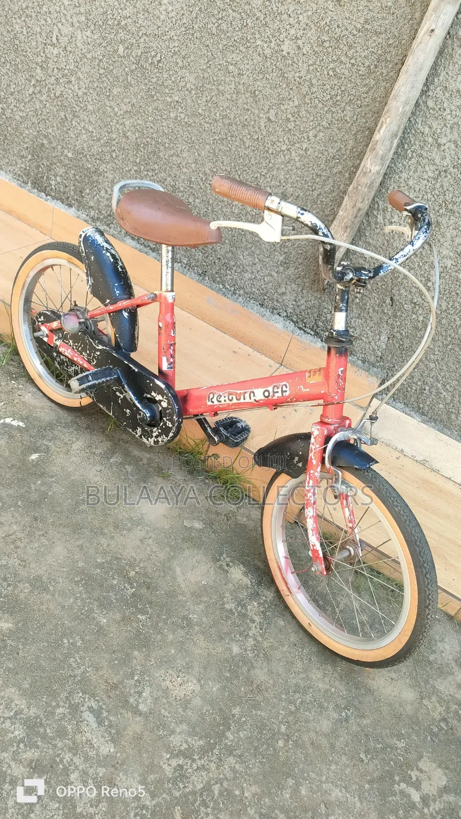 Japanese "Return Off" Children's Bicycle, 16-Inch Wheels, 4-7yrs.