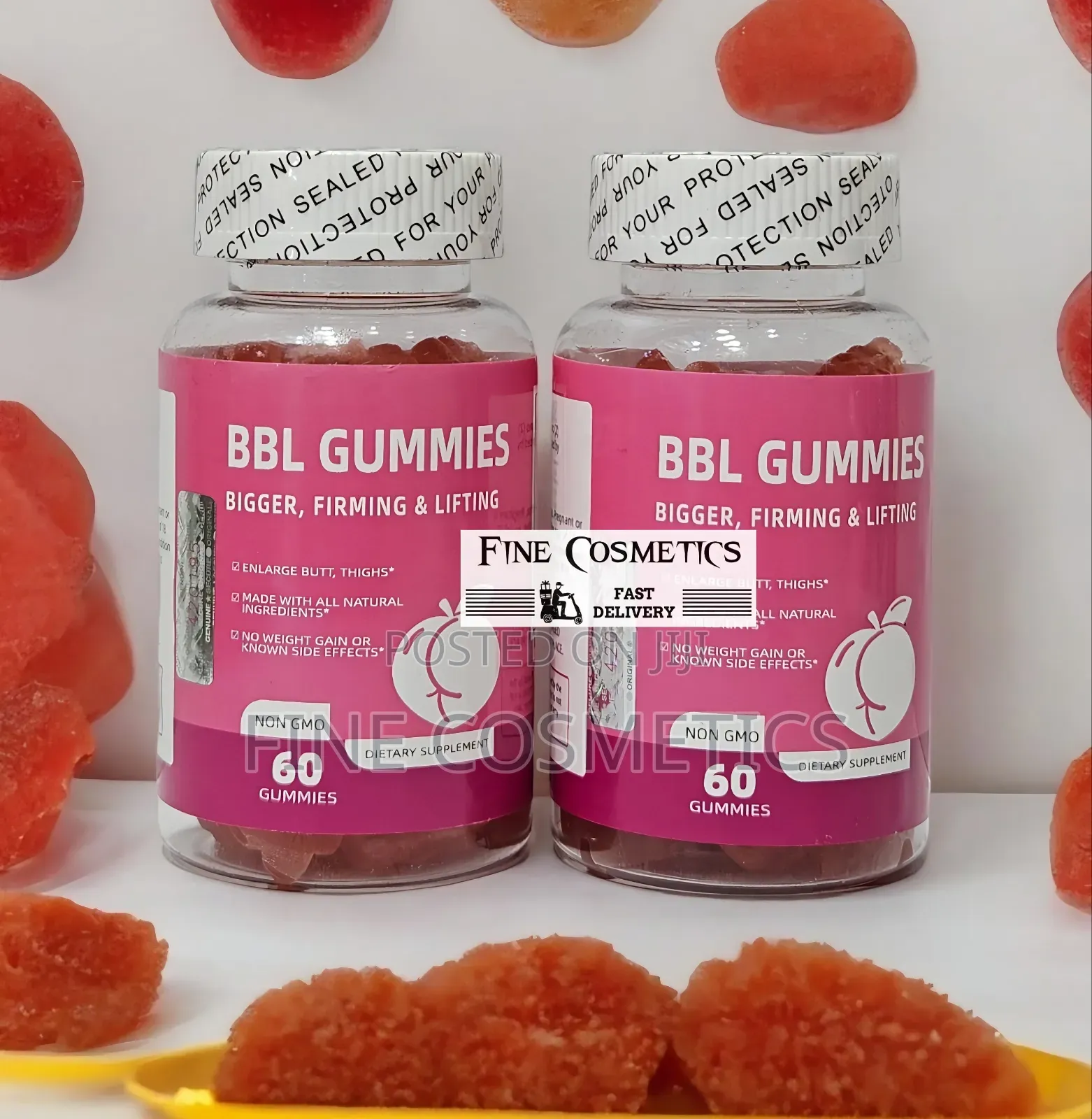 BBL Buttocks Enlargement Gummies Hip/Curvy Figure Shape Up Butt Boost