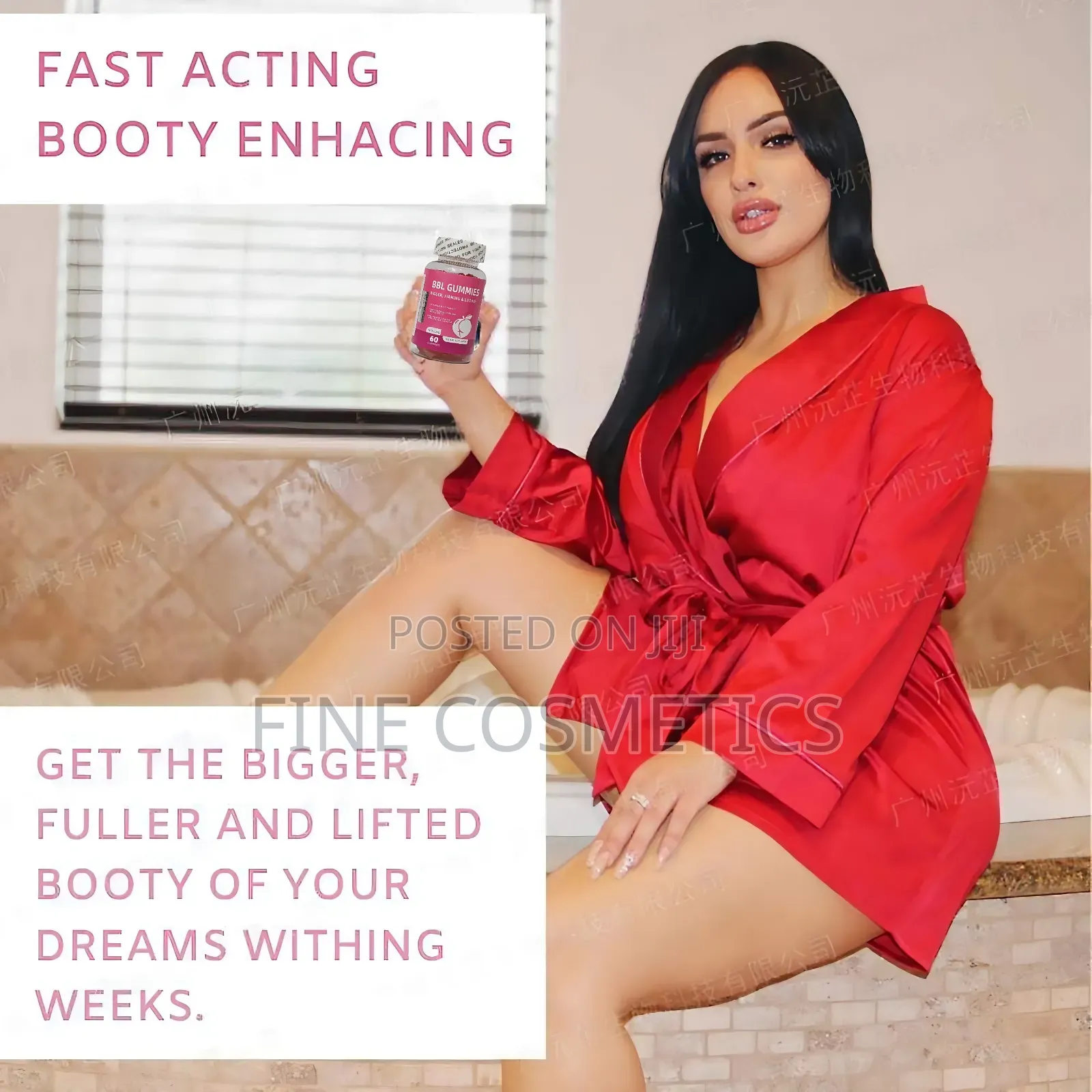 BBL Buttocks Enlargement Gummies Hip/Curvy Figure Shape Up Butt Boost