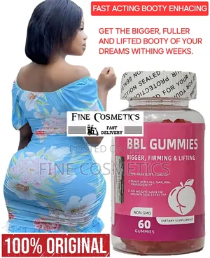 BBL Buttocks Enlargement Gummies Hip/Curvy Figure Shape Up Butt Boost