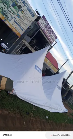Canopy Tent in Pure White PVC Material