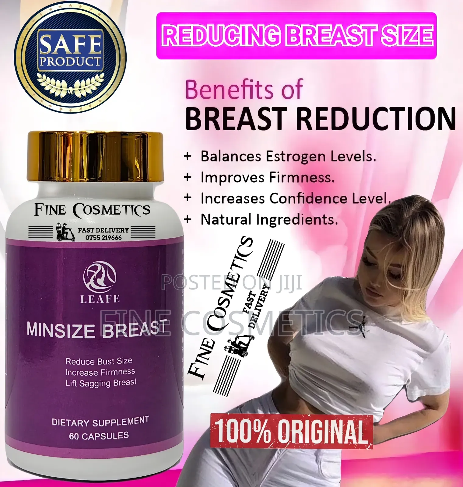 Mini Size Breast Pills Burn Chest Fat Slimming Reduction Lift +Firming