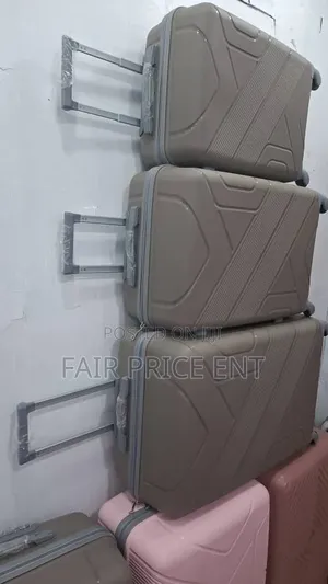 Rubber Plastic Suitcase. Large. ( Gray)