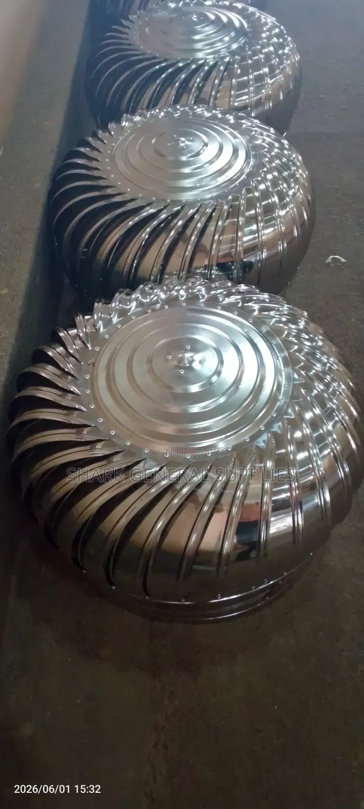 Roof Turbine Ventilators (Stainless)
