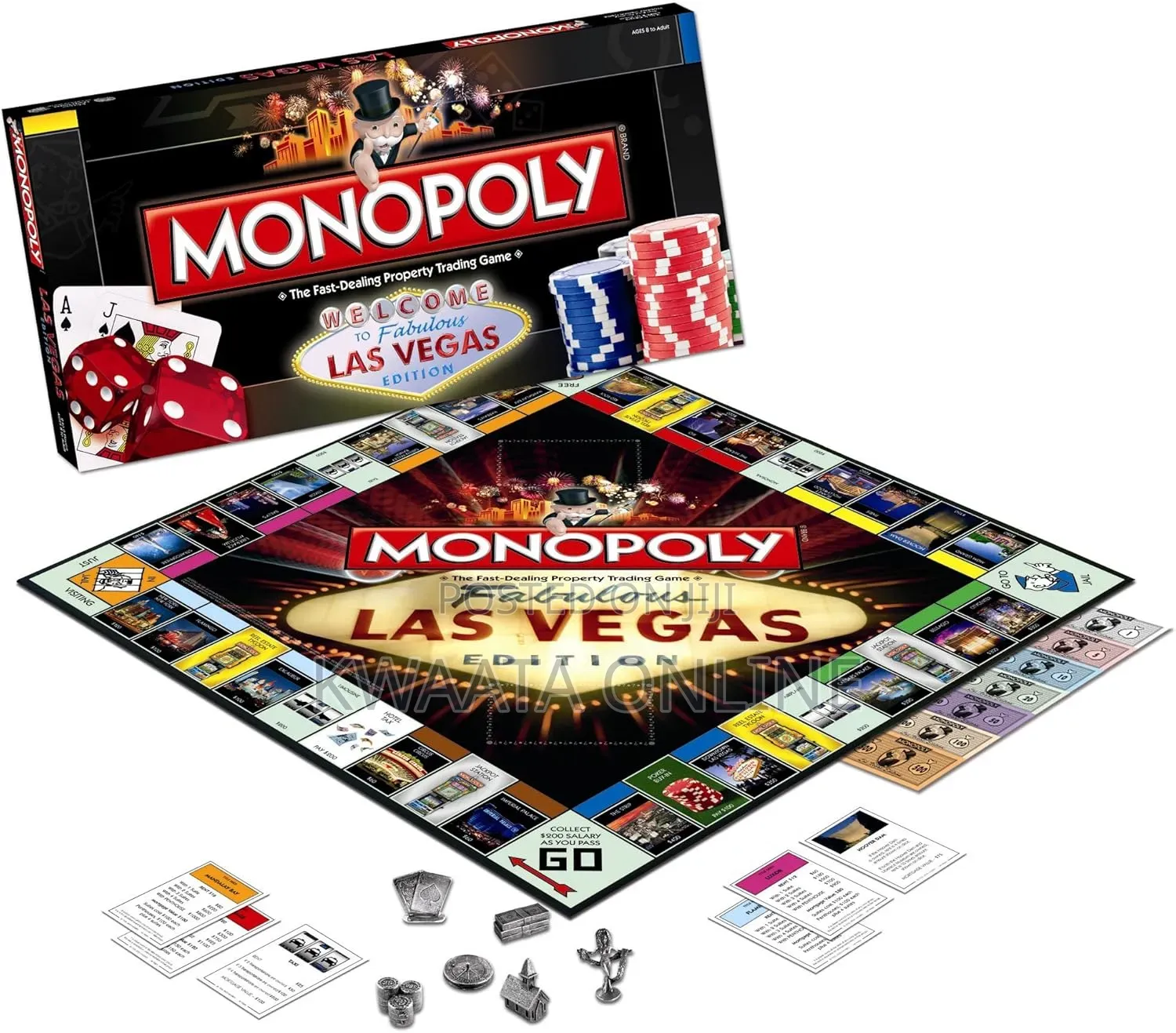 Monopoly Las Vegas Edition Board Game 2009 Hasbro