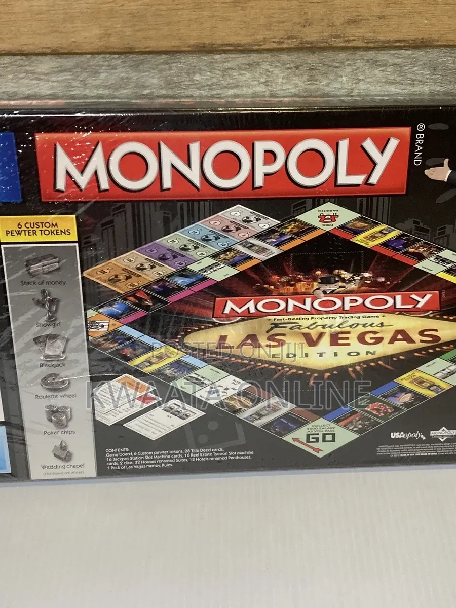 Monopoly Las Vegas Edition Board Game 2009 Hasbro