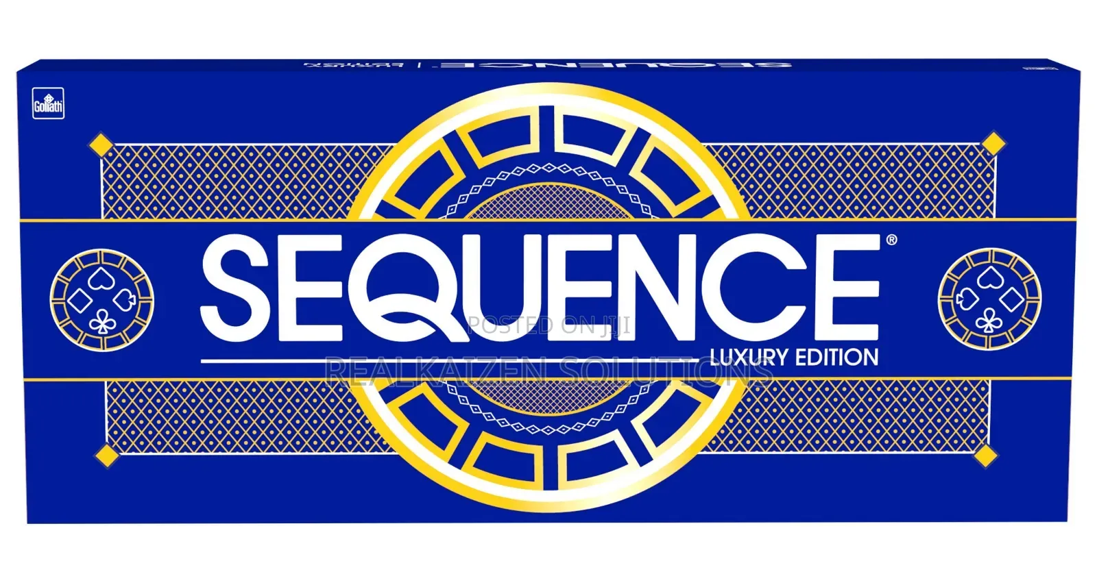 Sequence Luxury Edition Strategy Board Game for 2–12 Players