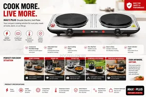 Maxplus Double Hotplate Solid