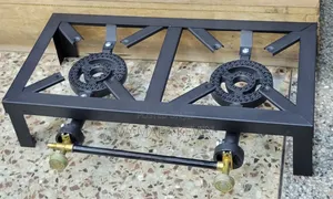 2-Burner Heavy-Duty Iron Gas Stove