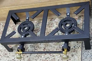 2-Burner Heavy-Duty Iron Gas Stove