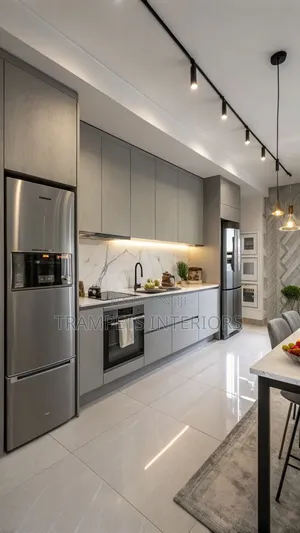 Kitchen Cabinet in Dark Kitchen Island From 900000 Per Running Metre