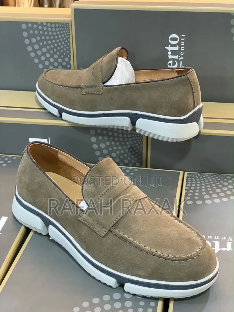 Suede Roberto Venuit O Penny Loafers