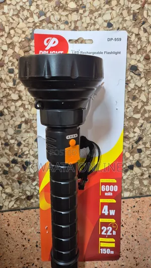 Dp-959, Super Bright Usb Rechargeable Torch Led Flashlight 4w, Camping