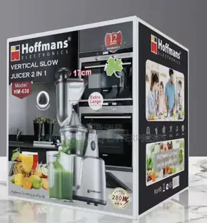 Hoffmans 2-in-1 Vertical Slow Juicer (Model Hm-638) – 280w