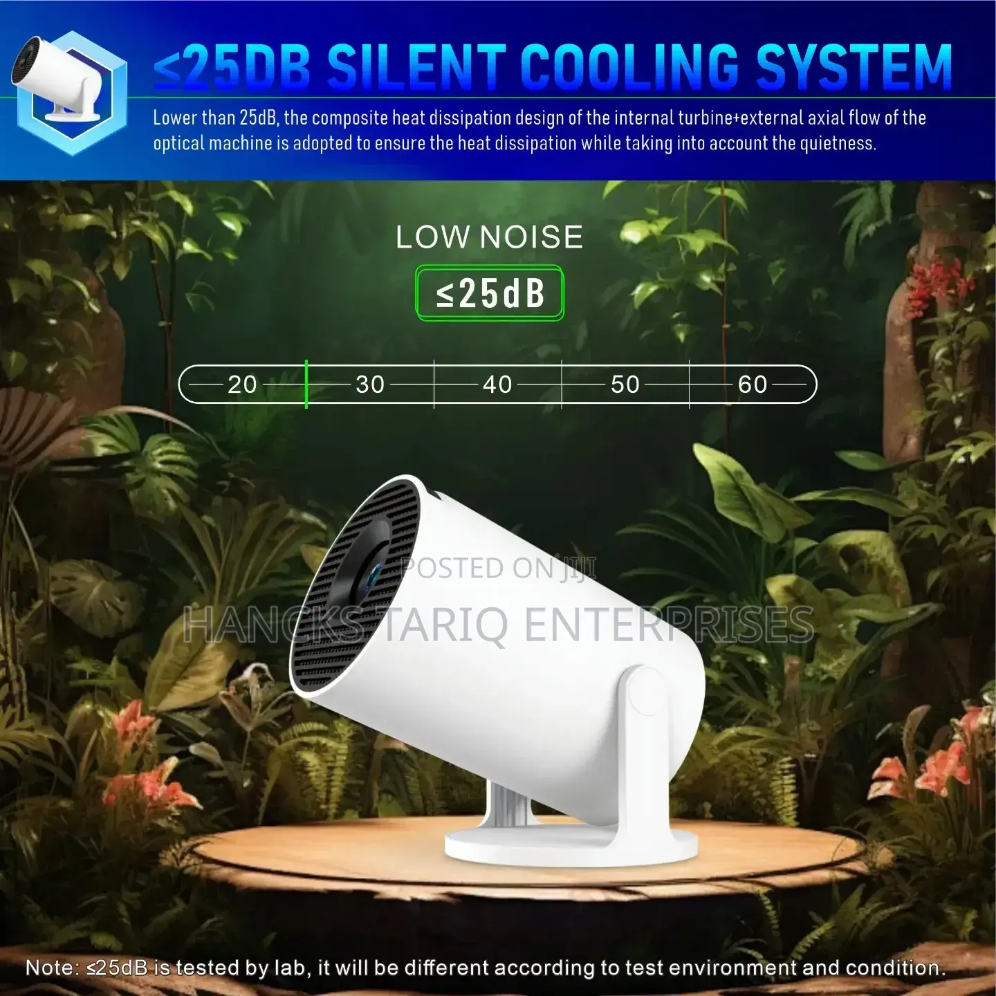 Ultra-quiet Portable Projector – Silent Cooling System