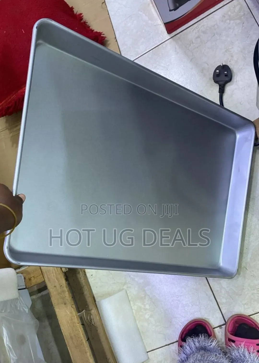 Aluminum Baking Tray 50x30cm - Silver