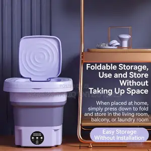 Portable Folding Mini Washing Machine – Space-saving Laundry Solution