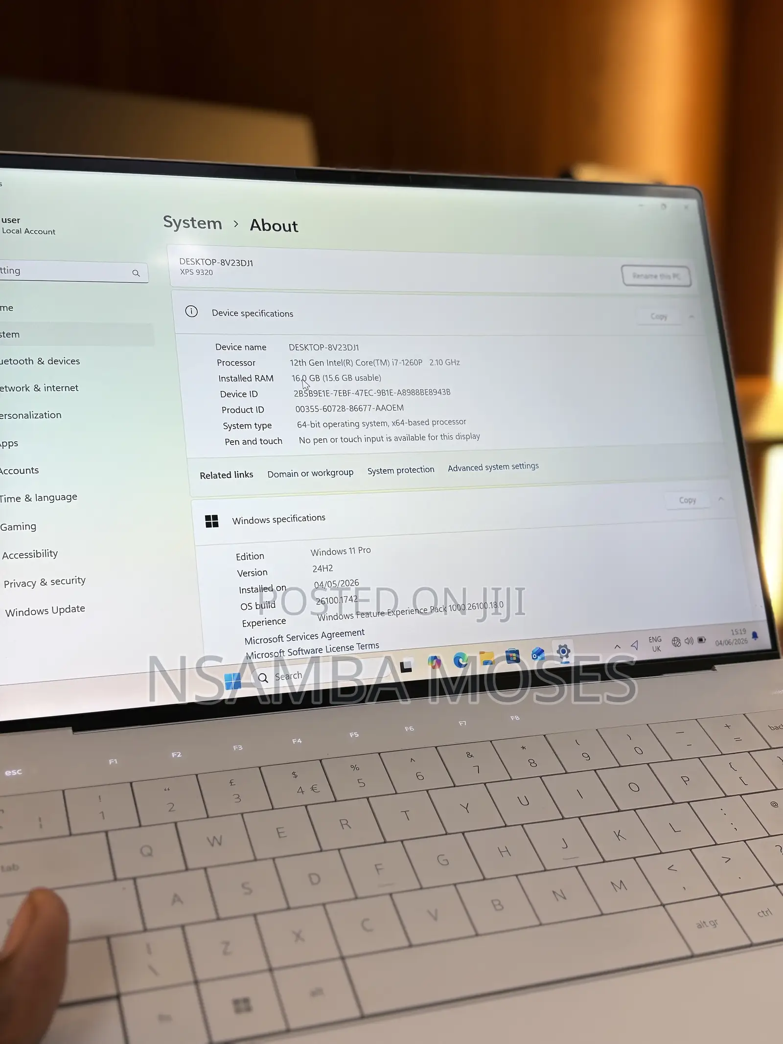 Laptop Dell XPS 13 9320 16GB Intel Core i7 SSD 512GB