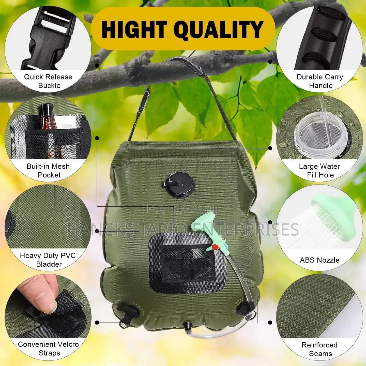 Portable Solar Camping Shower