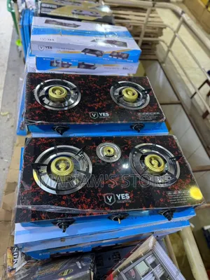 2-Burner Gas Stove Features a Durable Tempered Glass Top.