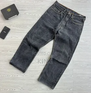 Baggy Denim Pants in Light Blue, Dark Blue, and Black Washes