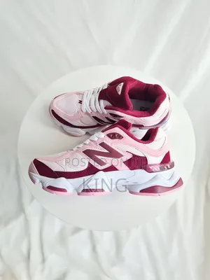 New Balance 906o Pink and Maroon Sneakers